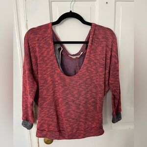 Vintage Havana knit v-neck cropped sweater - size small